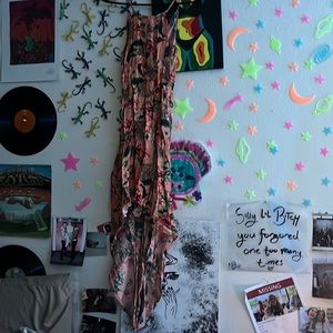 long dress, small, very summery, good quality.